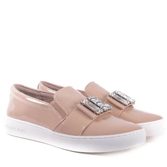 MICHAEL Michael Kors Tan and Pink Flats with Rhinestone Embellishment - Picture 12 of 12